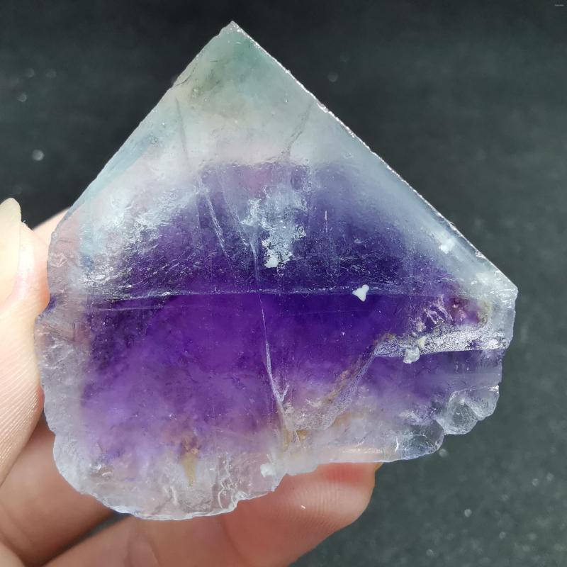 Jewelry Pouches GNatural Dark Purple Fluorite Crystal Mineral Specimen