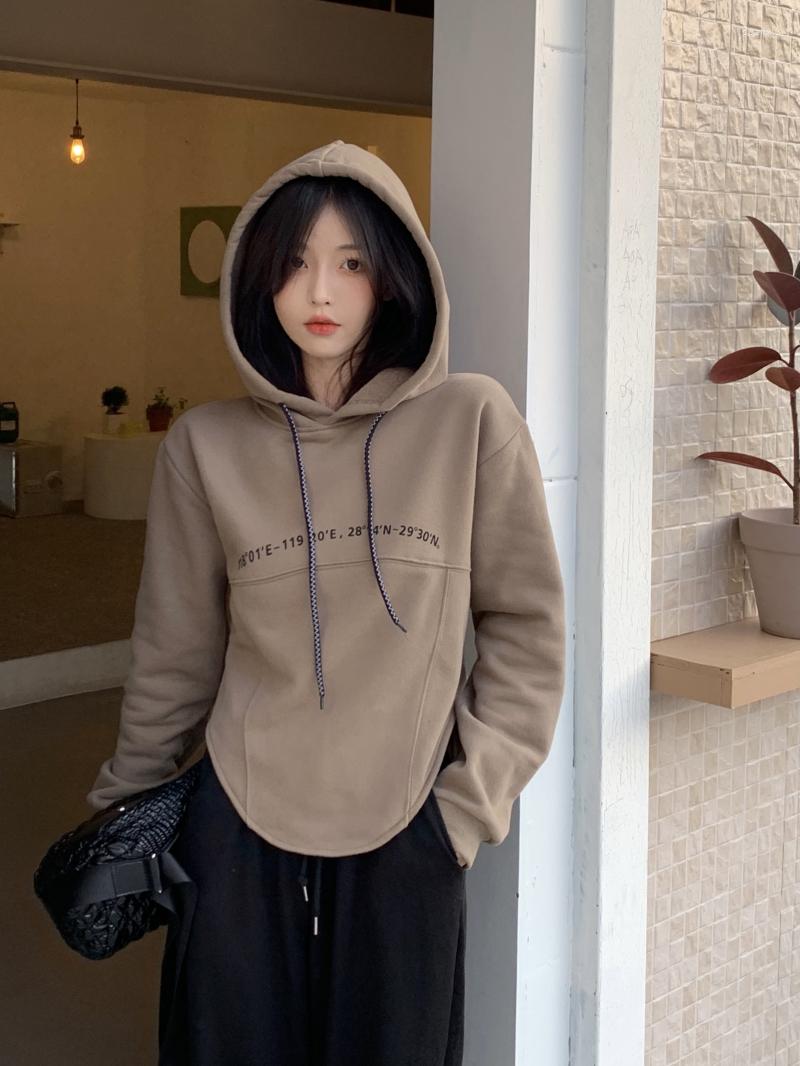 Women's T Shirts GBG1533 Plush Thickened Hooded Sweater Women's Autumn And Winter 2022 Irregular Slimming Design Long Sleeve Top, Pink
Women's T Shirts GBG1533 Plush Thickened Hooded Sweater Women's Autumn And Winter 2022 Irregular Slimming Design Long Sleeve Top, Pink