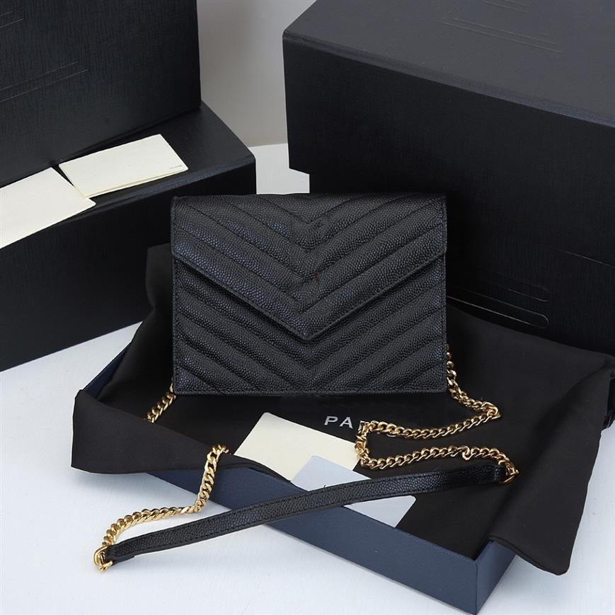 Designer Shoulder Bag Fashion Ladies Genuine Leather Chain Crossbody Handbag High Quality Shopping Bags Card Holder240e, Black silver #1888
Designer Shoulder Bag Fashion Ladies Genuine Leather Chain Crossbody Handbag High Quality Shopping Bags Card Holder240e, Black silver #1888