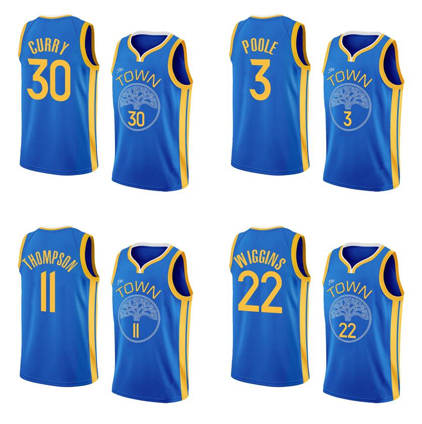 Basketball jerseys Stephen Curry 3 Poole Klay Thompson Andrew Wiggins Draymond Green 2022-23 season blue city versions Men Women Youth jersey, With logo
Basketball jerseys Stephen Curry 3 Poole Klay Thompson Andrew Wiggins Draymond Green 2022-23 season blue city versions Men Women Youth jersey, With logo