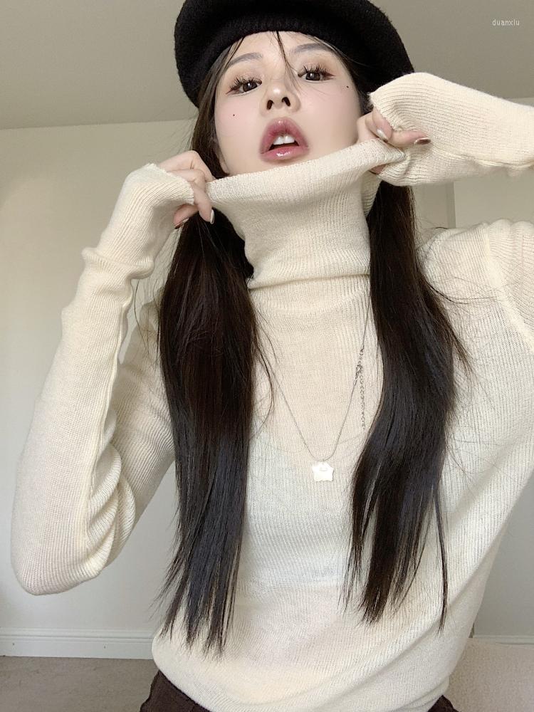 Women's T Shirts GY1646 Heap Collar With Bottom Coat In The Fall And Winter Korean Version 2022 Slim Layered Long Sleeved Sweater, Beige
Women's T Shirts GY1646 Heap Collar With Bottom Coat In The Fall And Winter Korean Version 2022 Slim Layered Long Sleeved Sweater, Beige