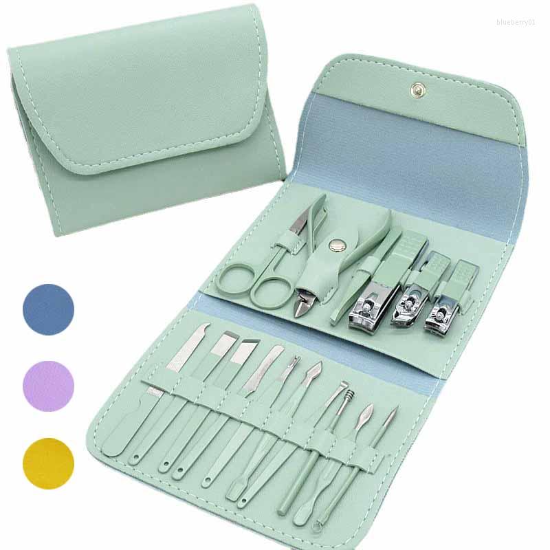 Nail Art Kits 12/16Pcs Manicure Set Clippers Tools With PU Leather Case Scissors Ear Digging Dead Skin Kit Pedicure 
Nail Art Kits 12/16Pcs Manicure Set Clippers Tools With PU Leather Case Scissors Ear Digging Dead Skin Kit Pedicure