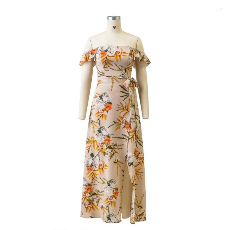 Casual Dresses PERHAPS U Yellow Print Floral Flower Ruffle Strap Sleeveless Backless Hollow Out Split Maxi Long Dress Summer Beach D0375, Picture shown
Casual Dresses PERHAPS U Yellow Print Floral Flower Ruffle Strap Sleeveless Backless Hollow Out Split Maxi Long Dress Summer Beach D0375, Picture shown
