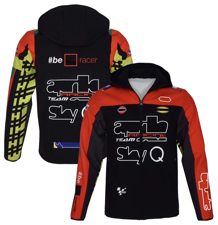 2023 New Motorcycle Racer Hoodie Sweatshirt MOTO Cycling Wear Winter Windproof Zipper Jacket Racing Team Warm Cotton Hoodies free shipping