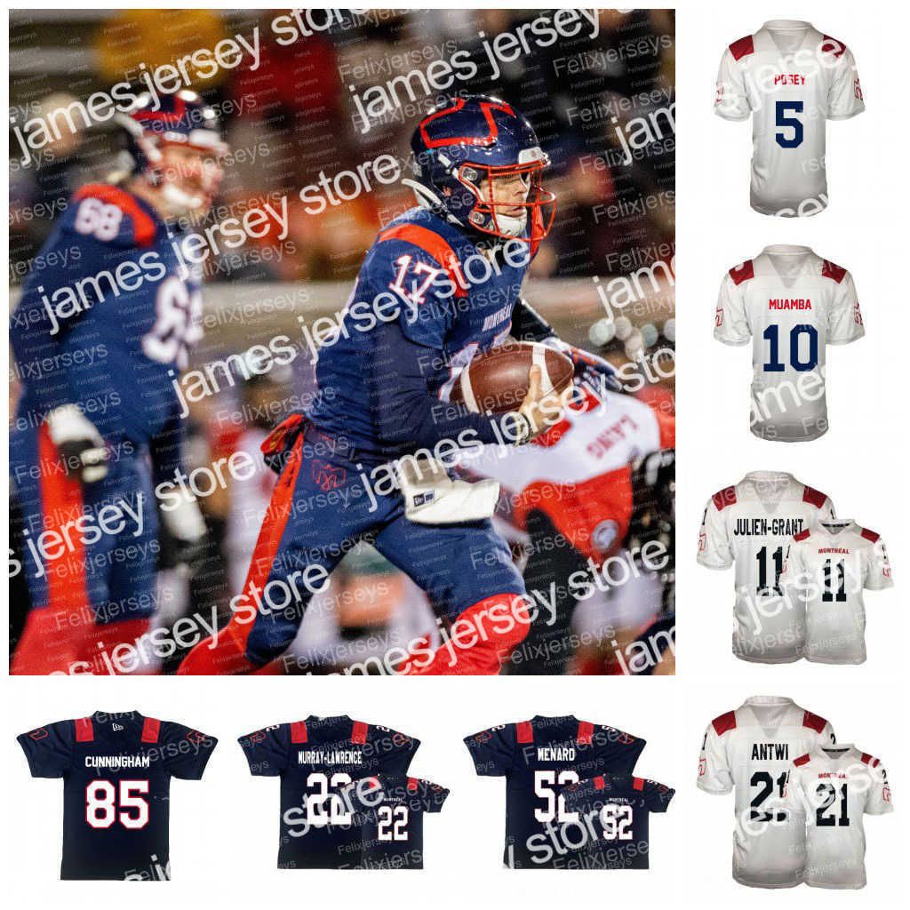 Football Jerseys 17 Trevor Harris Montreal Alouettes Football Jersey David Foucault Shea Patterson B.J. Cunningham Greg Reid Vernon Adams Jr