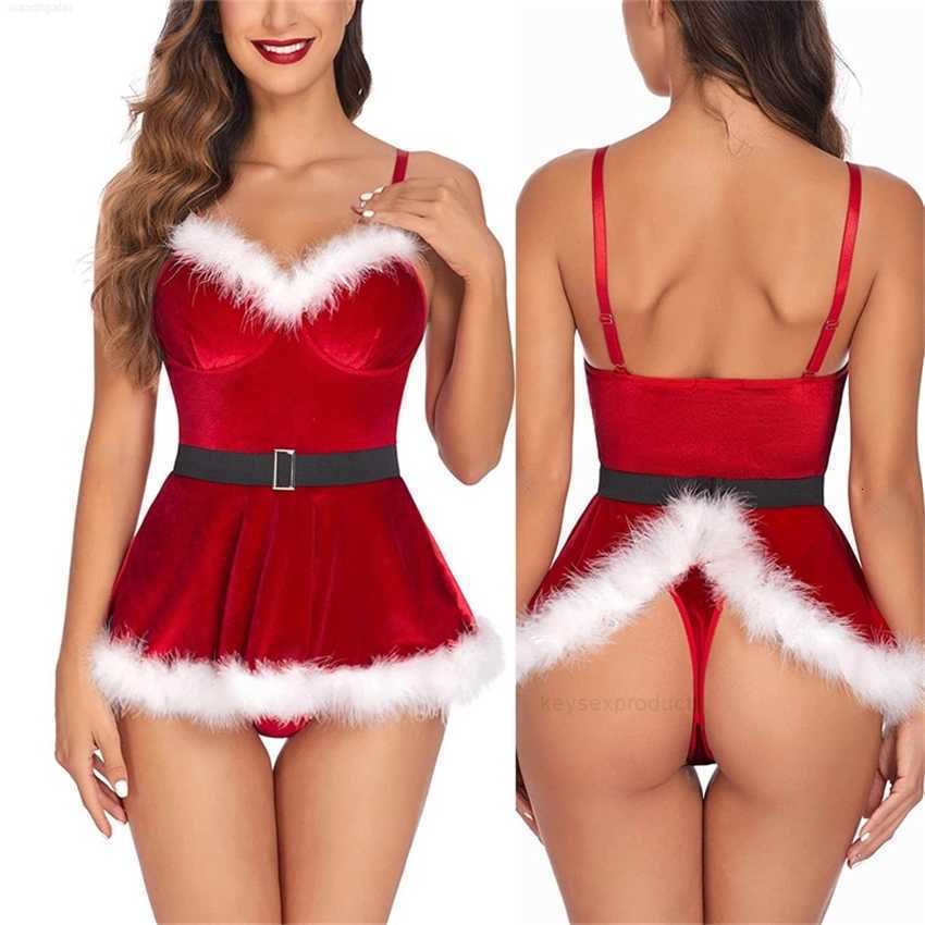 Christmas Women's Sexy Ee Lingerie V-neck Mouwlless Strap Night with Thongs Set Backless Nightgown, Red
Christmas Women's Sexy Ee Lingerie V-neck Mouwlless Strap Night with Thongs Set Backless Nightgown, Red