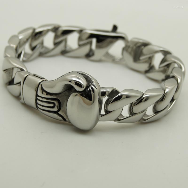 Link Bracelets 8.75'' 2.4cm Width Sporty Boxing Glove Cuban Chain 316L Stainless Steel Bracelet
Link Bracelets 8.75'' 2.4cm Width Sporty Boxing Glove Cuban Chain 316L Stainless Steel Bracelet