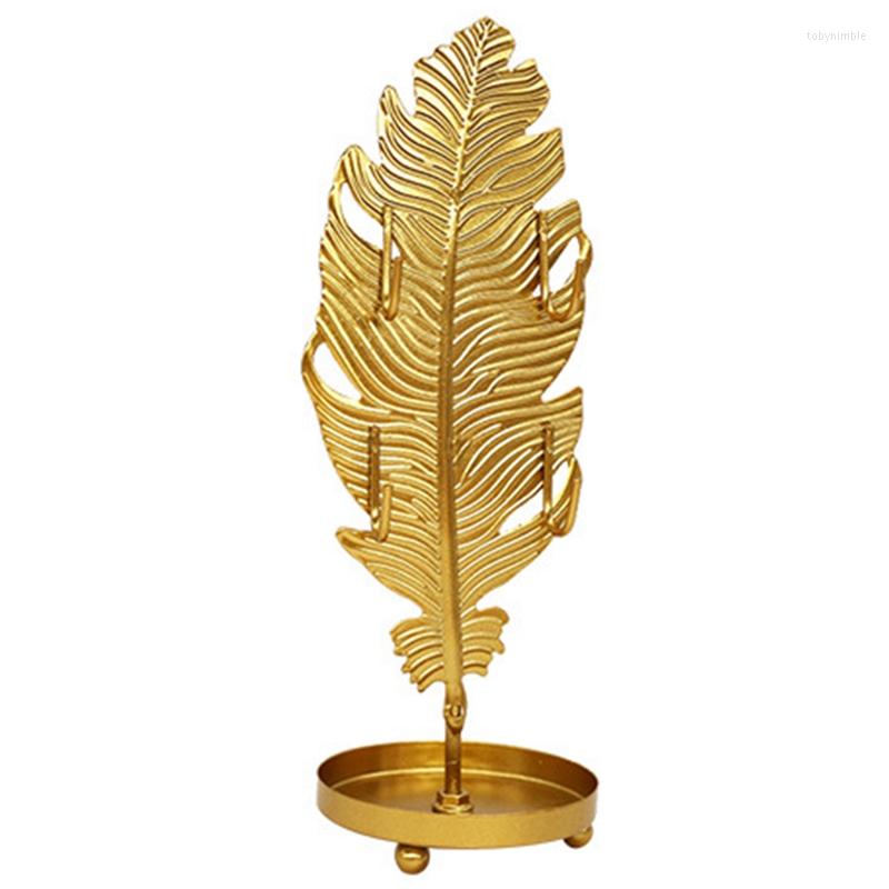 Jewelry Pouches Mini European Style Metal Necklace Earrings Display Stand Home Storage Decoration