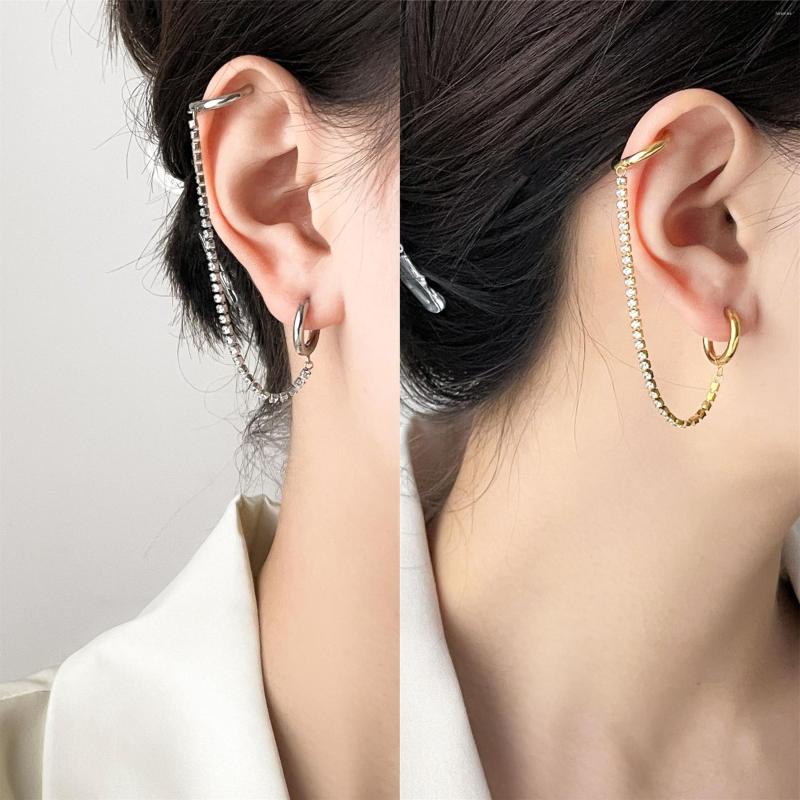 Hoop Earrings Tarnish Free Stainless Steel Pierced Ears Long Chain Tassel Zircon For Women Fashion Circle Party Gifts
Hoop Earrings Tarnish Free Stainless Steel Pierced Ears Long Chain Tassel Zircon For Women Fashion Circle Party Gifts