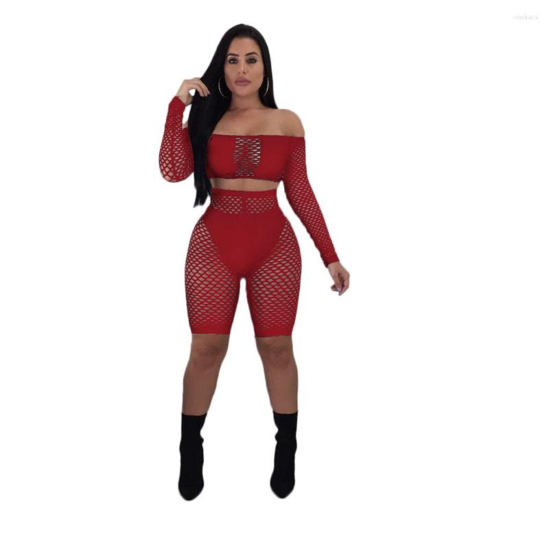 Women's Tracksuits European And American Women's Sexy Streetwear Mesh Stitching Perspective Three-piece Nightclub, Red
Women's Tracksuits European And American Women's Sexy Streetwear Mesh Stitching Perspective Three-piece Nightclub, Red