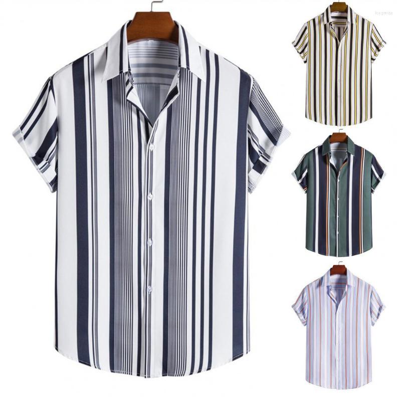 Men's Casual Shirts Striped For Men Short Sleeve Top Stripe Pattern Summer Turn-down Collar Beach Blouses Tops Daily Wear, Blue
Men's Casual Shirts Striped For Men Short Sleeve Top Stripe Pattern Summer Turn-down Collar Beach Blouses Tops Daily Wear, Blue