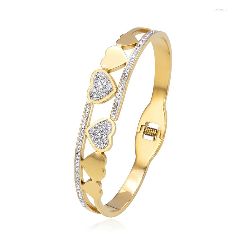 Bangle 2022 Diamond Heart Gold Bracelet For Women Luxury Woman Jewelry Adjustable Hearts Fashion
Bangle 2022 Diamond Heart Gold Bracelet For Women Luxury Woman Jewelry Adjustable Hearts Fashion