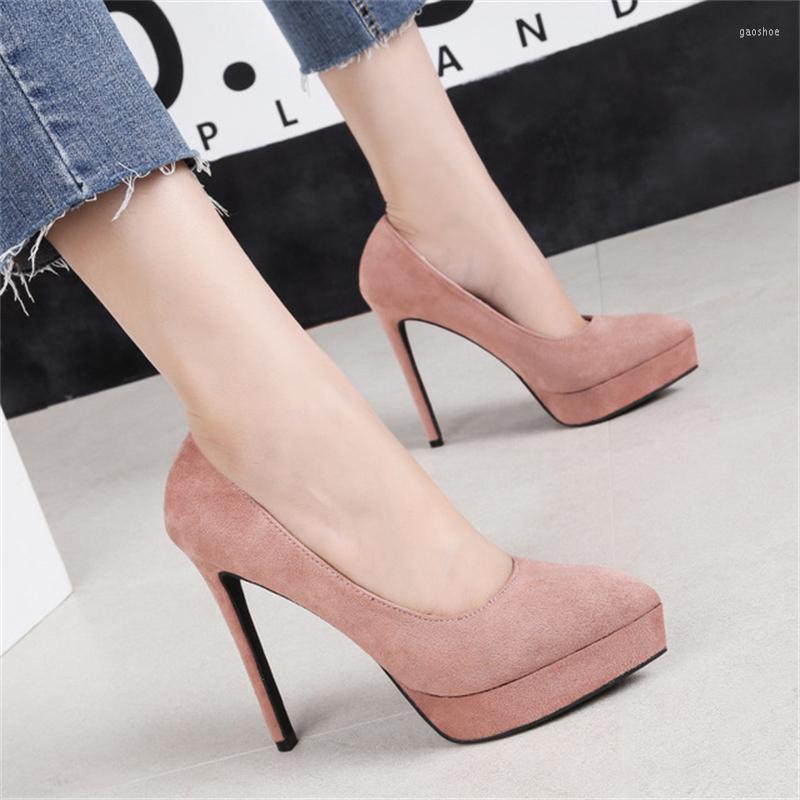 Dress Shoes Women's Belted Heel Sexy Pointed 13CM High-heeled Stilettos Suede Nightclub Waterproof Platform Shallow Mouth Was Thin, Black
Dress Shoes Women's Belted Heel Sexy Pointed 13CM High-heeled Stilettos Suede Nightclub Waterproof Platform Shallow Mouth Was Thin, Black