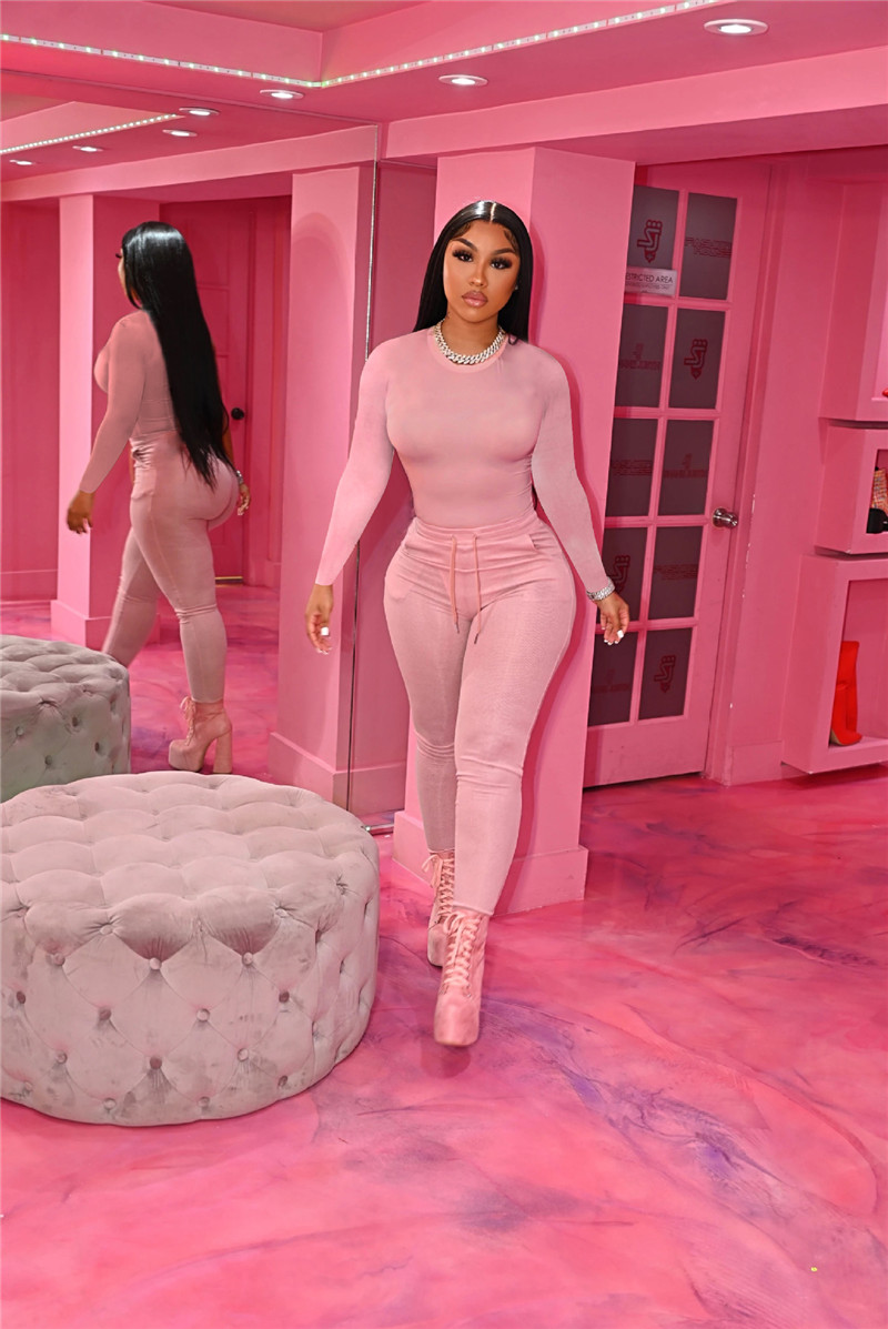 Fall winter tracksuits Women Outfits Two Piece Sets Long Sleeve Sweatshirt Drawstring Pants Matching Set Autumn Clothes Solid Sports suits 6228