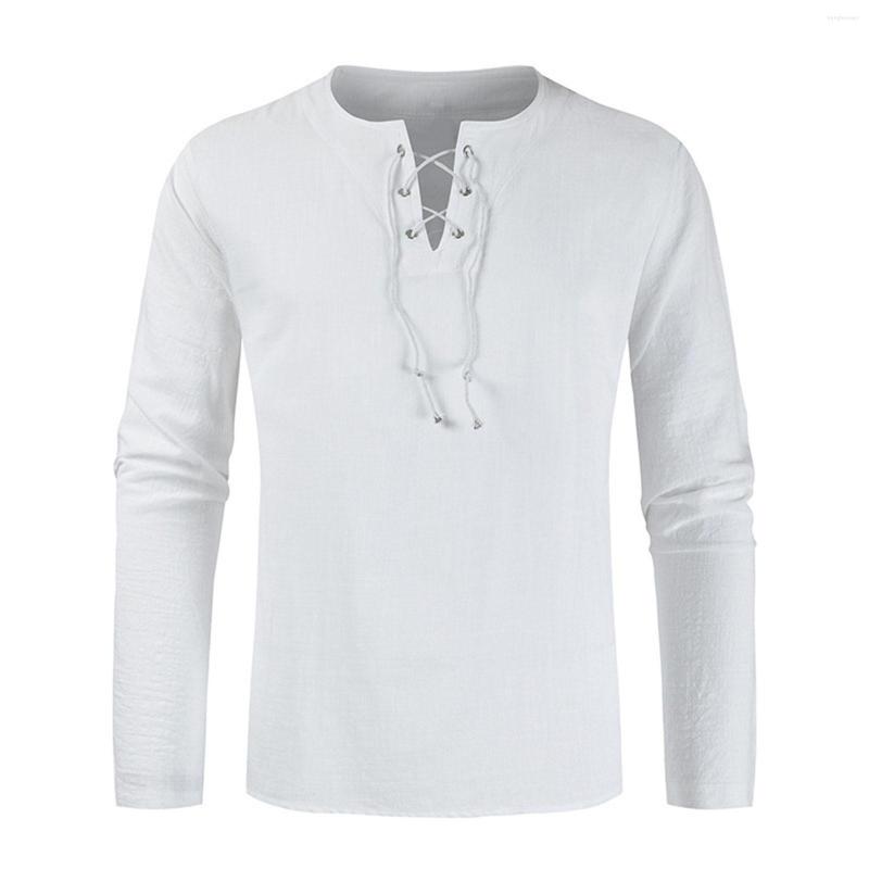 Men's T Shirts T-shirts Man Spring And Autumn Men Solid Color T-shirt Loose Stand-up Collar Tie Cotton Long-sleeved Shirt Blouse High, Wh
Men's T Shirts T-shirts Man Spring And Autumn Men Solid Color T-shirt Loose Stand-up Collar Tie Cotton Long-sleeved Shirt Blouse High, Wh