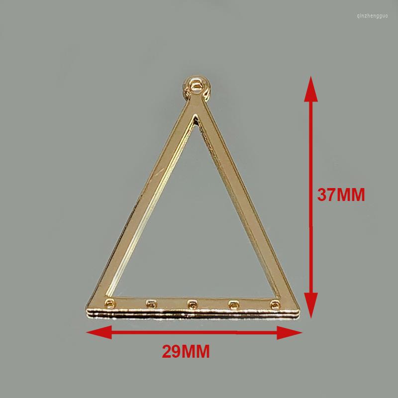 Charms 4pcs/lot Metal Triangle Geometry Charm For Jewelry Making 5 Hole Alloy Gold Plated Beadwork Hollow Pendant Earring
Charms 4pcs/lot Metal Triangle Geometry Charm For Jewelry Making 5 Hole Alloy Gold Plated Beadwork Hollow Pendant Earring