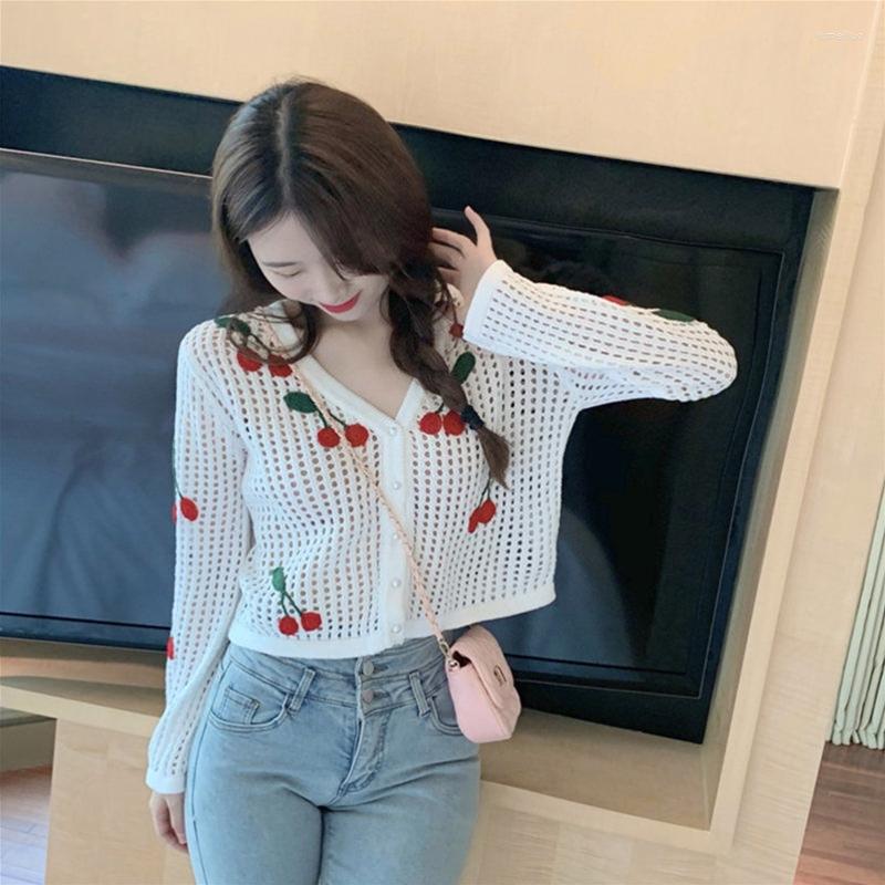 Women's Polos Knitted Cardigan Coat Fashion Sun Protection Long Sleeve Cropped Tops For Women, White
Women's Polos Knitted Cardigan Coat Fashion Sun Protection Long Sleeve Cropped Tops For Women, White