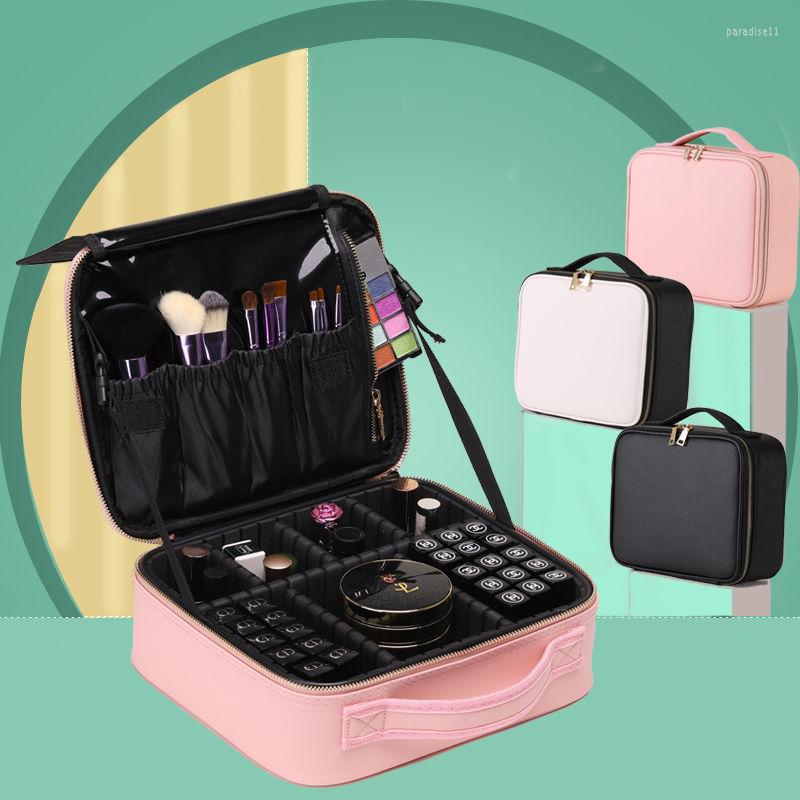 Cosmetic Bags Women Makeup Large Capacity Bag Beauty Salon Tattoos Nail Art Tool Bin Case PU Storage E855, Pink
Cosmetic Bags Women Makeup Large Capacity Bag Beauty Salon Tattoos Nail Art Tool Bin Case PU Storage E855, Pink