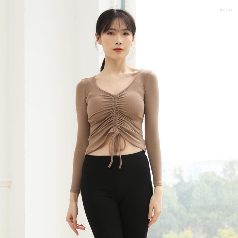 Stage Wear Spring Style Latin Tops V-neck Ballet Dance Practice Clothes Female Adult Bodysuit Drawstring Long Sleeve Shirt, White
Stage Wear Spring Style Latin Tops V-neck Ballet Dance Practice Clothes Female Adult Bodysuit Drawstring Long Sleeve Shirt, White
