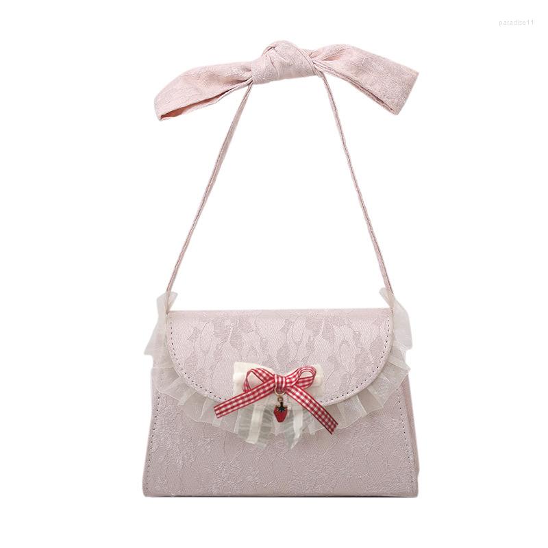 Evening Bags Sweet Lace Ribbon Crossbody Lolita Style Handbags Purse Women Strawberry Plaid Bow Mini Shoulder, Pink
Evening Bags Sweet Lace Ribbon Crossbody Lolita Style Handbags Purse Women Strawberry Plaid Bow Mini Shoulder, Pink