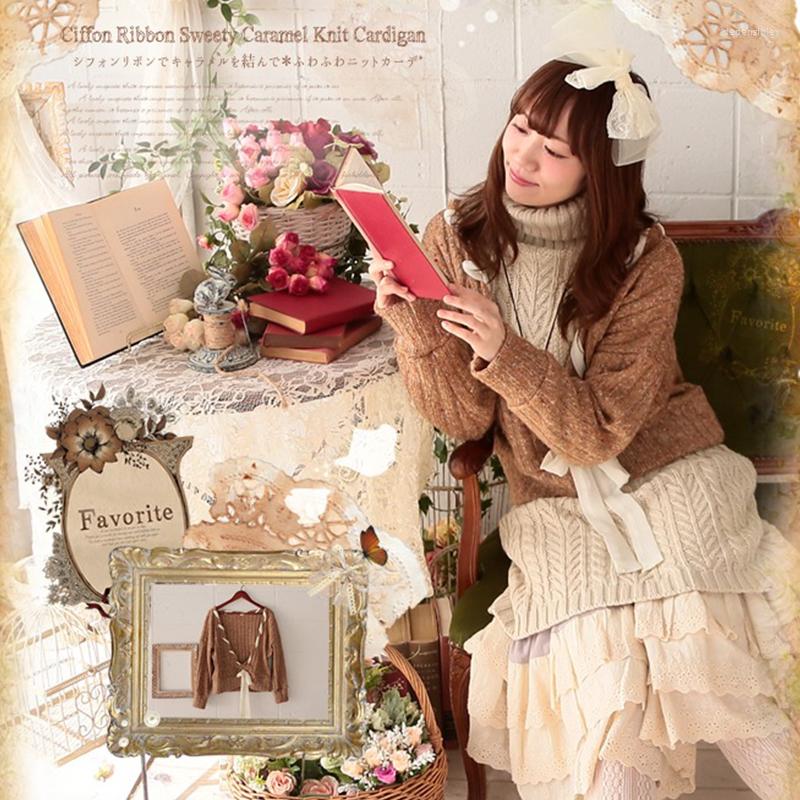 Women's Knits Japanese Mori Girl Sweet Cardigan Sweater Women Harajuku Short Style Solid Blet Lace Up Female Warm A233, Khaki
Women's Knits Japanese Mori Girl Sweet Cardigan Sweater Women Harajuku Short Style Solid Blet Lace Up Female Warm A233, Khaki