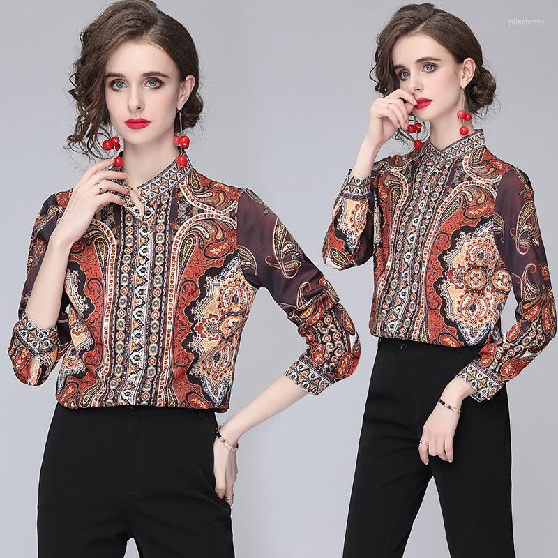 Women's Blouses Women's European And American Fashion Printing Lapel Long-Sleeved Shirts Slim Personalized POLO Collar Blouse Tops, Auburn
Women's Blouses Women's European And American Fashion Printing Lapel Long-Sleeved Shirts Slim Personalized POLO Collar Blouse Tops, Auburn