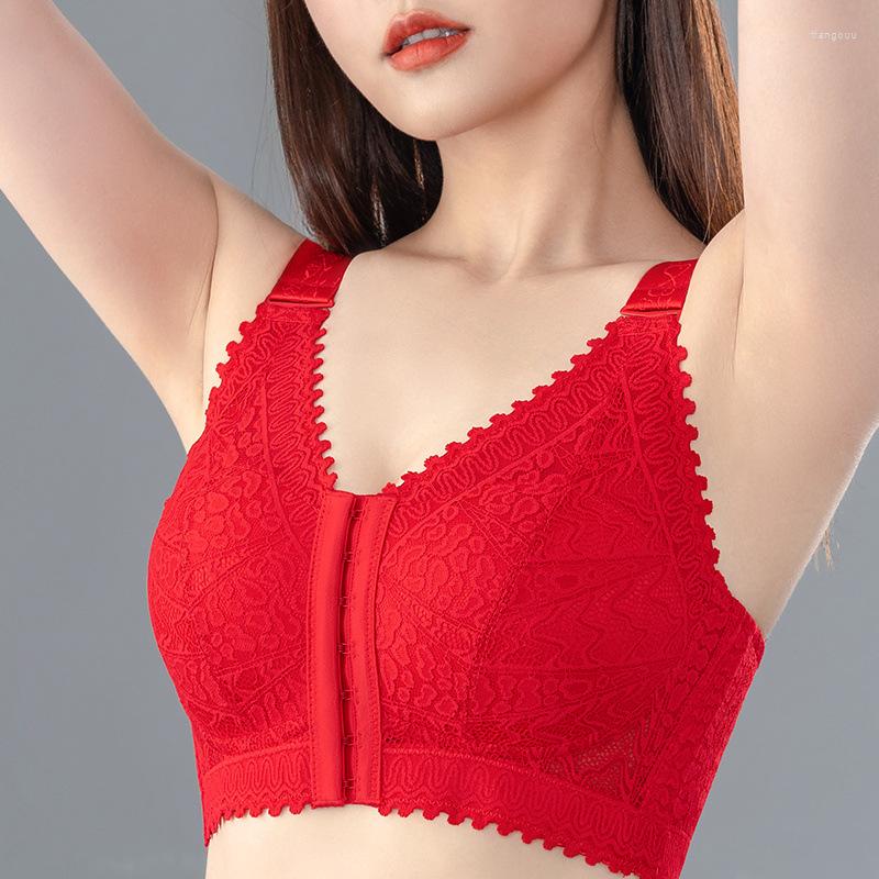 Bras Front Buckle Large Size Underwear For Women Thin Big Breast Small Adjustable Backless Bra Holding Wireless, Black
Bras Front Buckle Large Size Underwear For Women Thin Big Breast Small Adjustable Backless Bra Holding Wireless, Black