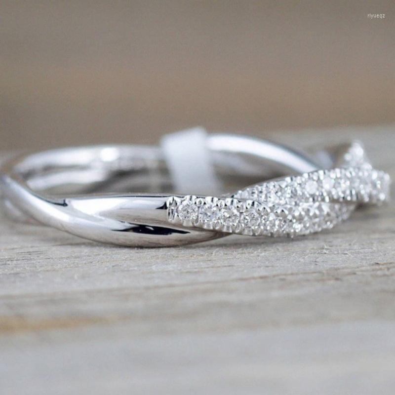 Wedding Rings Ly-Designed Twist With Dazzling CZ Silver Color Bands For Women High Quality Fashion Jewelry
Wedding Rings Ly-Designed Twist With Dazzling CZ Silver Color Bands For Women High Quality Fashion Jewelry