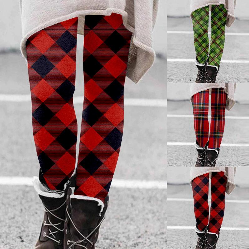 Women' Pants Winter Women Plaid Printed Fashion Casual Long Slim Fit Stretchy High Waist Leggings
Women' Pants Winter Women Plaid Printed Fashion Casual Long Slim Fit Stretchy High Waist Leggings