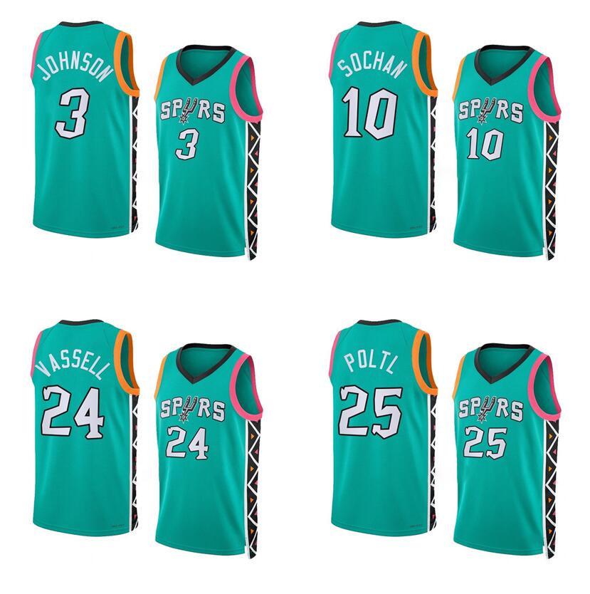 Basketball jerseys Keldon Johnson Jeremy Sochan Jakob Poltl 2022-23 season green city versions Men Women Youth jersey, With logo
Basketball jerseys Keldon Johnson Jeremy Sochan Jakob Poltl 2022-23 season green city versions Men Women Youth jersey, With logo