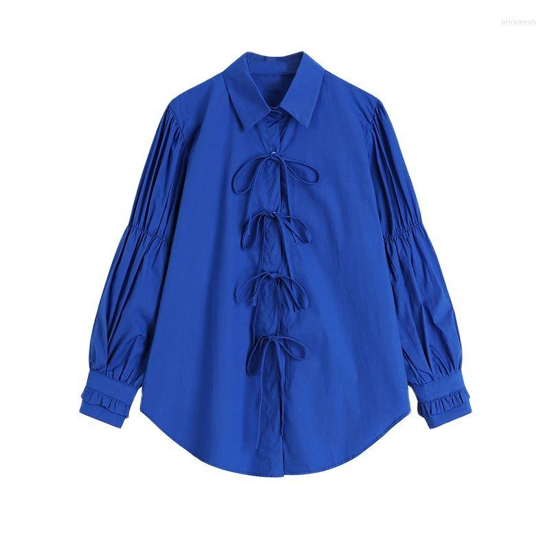 Women' Blouses 2022 Women Trendy Bow Blue Shirt Blouse Vintage Elegant Long Sleeve Loose Lace Up Spring Female Chic Shirts Tops
Women' Blouses 2022 Women Trendy Bow Blue Shirt Blouse Vintage Elegant Long Sleeve Loose Lace Up Spring Female Chic Shirts Tops