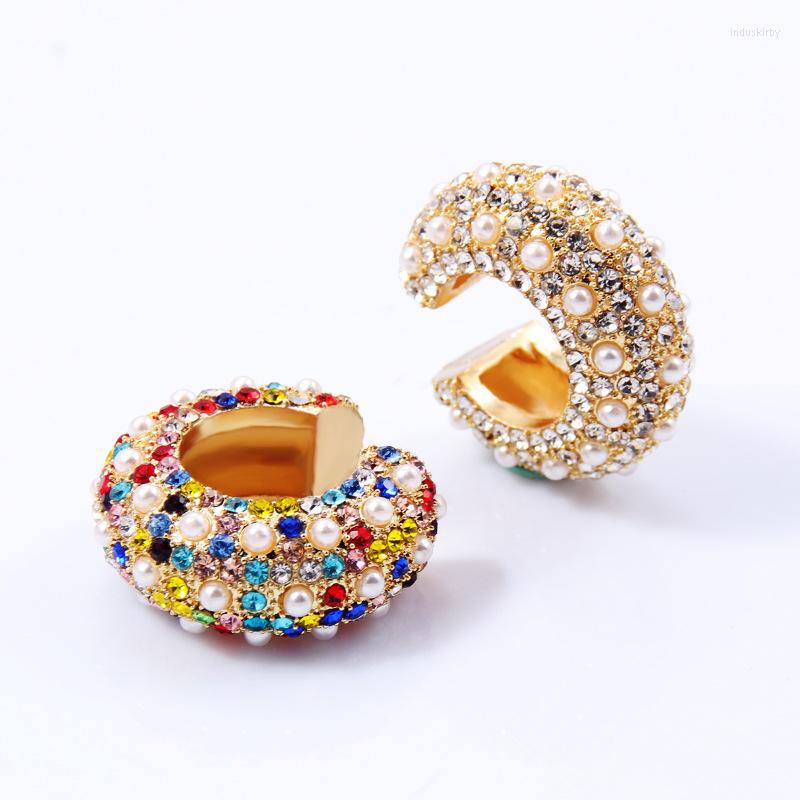 Backs Earrings Fashion Bohemian Pearl C-shaped Rhinestone Small Ear Clips Women's Wedding
Backs Earrings Fashion Bohemian Pearl C-shaped Rhinestone Small Ear Clips Women's Wedding