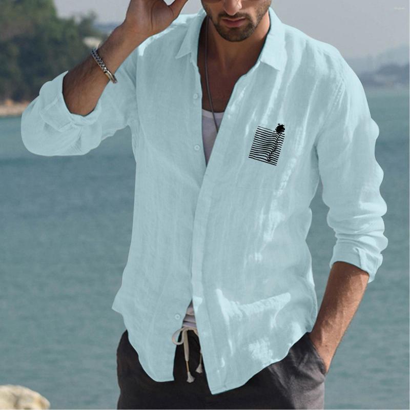 Men' Casual Shirts Mens Fashion Simple Cotton And Linen Small Print Lapel T Shirt Long Sleeve Top Raglan Short Men, Black
Men' Casual Shirts Mens Fashion Simple Cotton And Linen Small Print Lapel T Shirt Long Sleeve Top Raglan Short Men, Black