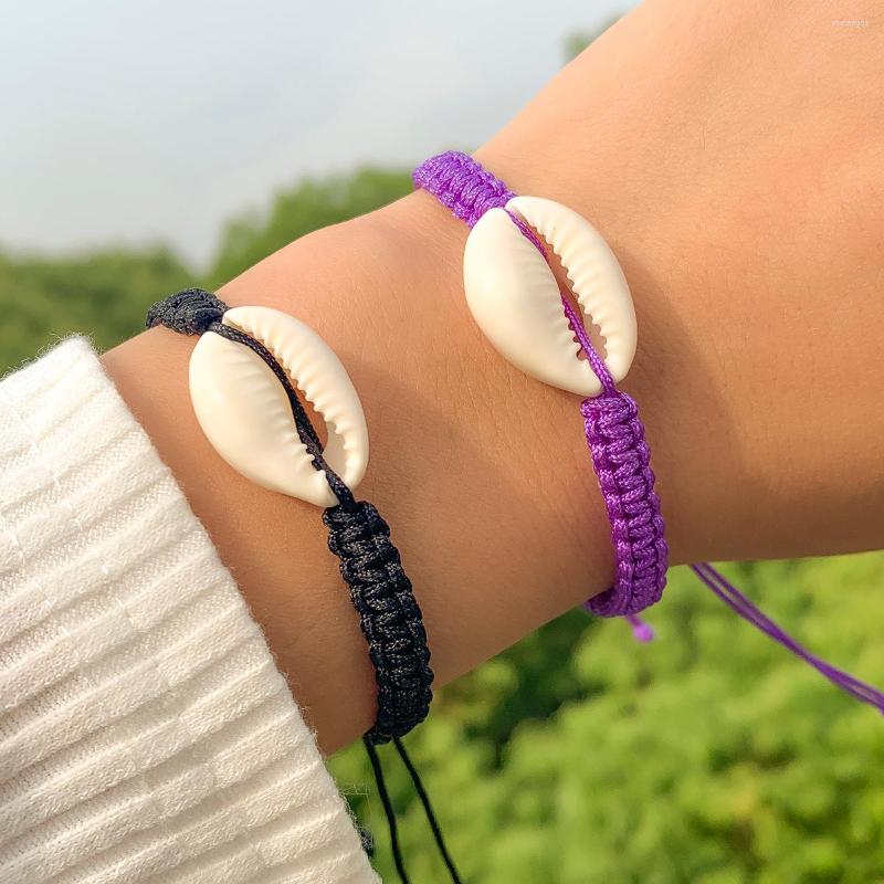 Charm Bracelets Lacteo Fashion Hand-Woven Black Rope Chain Set For Women Men Shell Decor Bangle Bracelet Jewelry Accessories Gifts
Charm Bracelets Lacteo Fashion Hand-Woven Black Rope Chain Set For Women Men Shell Decor Bangle Bracelet Jewelry Accessories Gifts