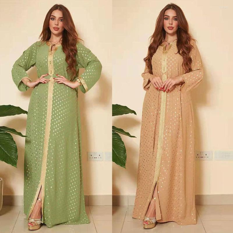 Ethnic Clothing Ramadan Eid Mubarak Kaftan Satin Abaya Dubai Turkey Islam Saudi Pakistan Muslim Dress For Women Robe Arabe Longue Djellaba
