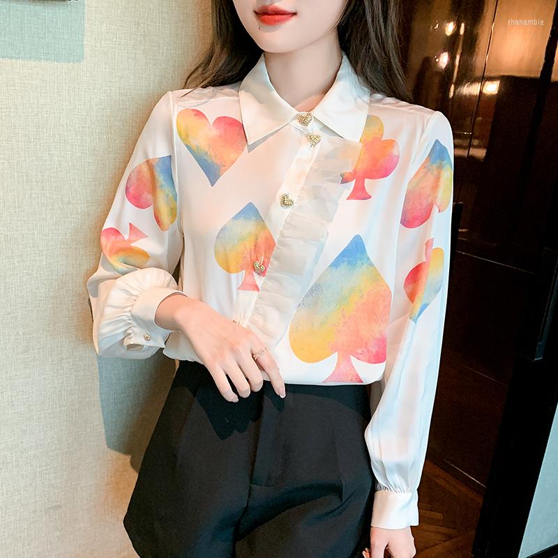 Women' Polos 2022 Spring And Autumn High-End Temperament Lapel Print Shirt Women' Design Elegant Long Sleeve Fashion Top, Picture color
Women' Polos 2022 Spring And Autumn High-End Temperament Lapel Print Shirt Women' Design Elegant Long Sleeve Fashion Top, Picture color