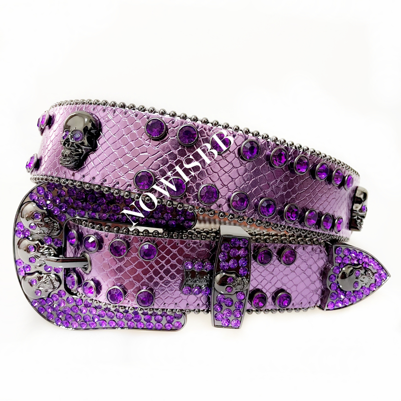Punk Skull Bb Rhinestone Simon Belts Luxury Brand Men Black Leather Strap Western Cowboy Crystal Studded Diamond Bling Belt Women, With logo
Punk Skull Bb Rhinestone Simon Belts Luxury Brand Men Black Leather Strap Western Cowboy Crystal Studded Diamond Bling Belt Women, With logo