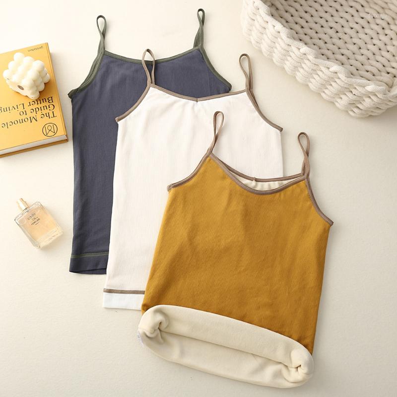 Camisoles & Tanks Elifashion Autumn & Winter Double-layer Plus Velvet Thin Shoulder Sling Warm Vest Women Thickened Cold-proof Bottoming
Camisoles & Tanks Elifashion Autumn & Winter Double-layer Plus Velvet Thin Shoulder Sling Warm Vest Women Thickened Cold-proof Bottoming
