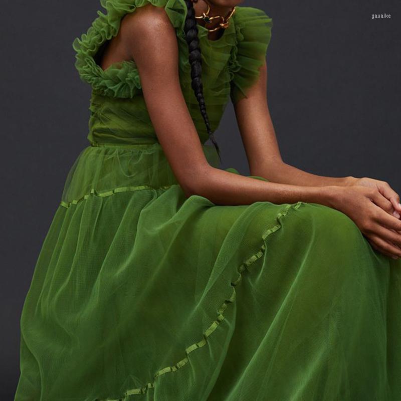 Party Dresses Blue Sexy Green A-line Long Tulle Women To Event Ruffle Mesh Regular Strap Female Outfit Clothing Prom Dresses2023, Yellow
Party Dresses Blue Sexy Green A-line Long Tulle Women To Event Ruffle Mesh Regular Strap Female Outfit Clothing Prom Dresses2023, Yellow