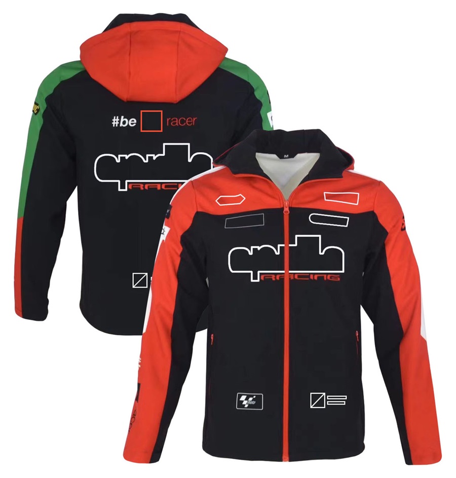 2023 New Motorcycle Racer Hoodie Sweatshirt MOTO Cycling Wear Winter Windproof Zipper Jacket Racing Team Warm Cotton Hoodies free shipping