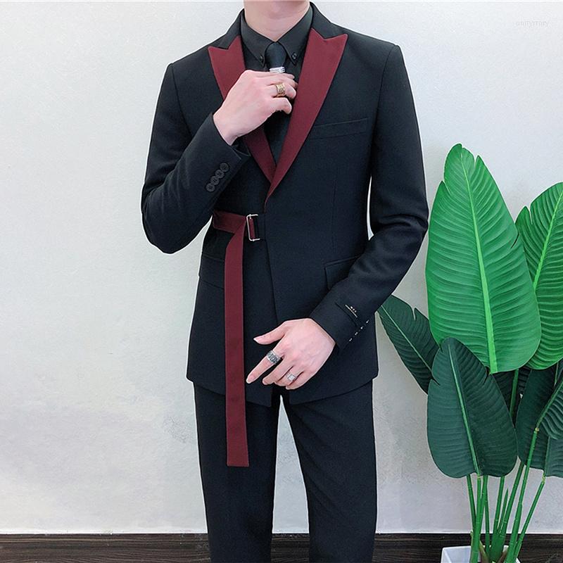 Men's Suits Masculino Ternos 2022 Spring Long Sleeve Belt Decoration Man Suit Korean Groom Men Slim Fit Weave Bring Full Dress, Black only blazer
Men's Suits Masculino Ternos 2022 Spring Long Sleeve Belt Decoration Man Suit Korean Groom Men Slim Fit Weave Bring Full Dress, Black only blazer