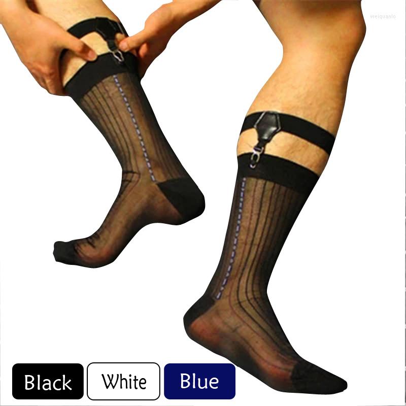Men's Socks Striped Sheer Men Silk With Jacquard Sexy See Through Male Nylon Formal Dress Suit Classic Style, Black
Men's Socks Striped Sheer Men Silk With Jacquard Sexy See Through Male Nylon Formal Dress Suit Classic Style, Black