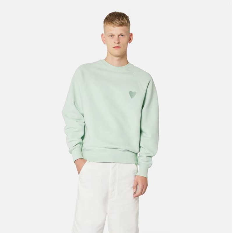 Autumn winter designer sweatshirt fashion simple pullover sweater pure cotton round neck long sleeved tshirt men women, Light green
Autumn winter designer sweatshirt fashion simple pullover sweater pure cotton round neck long sleeved tshirt men women, Light green
