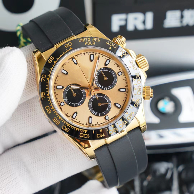 Ceramic ring watch mens designer watches luxury watches automatic gold watchs size 41MM Stainless steel case rubber strap waterproof sapphire glass Orologio.-1
Ceramic ring watch mens designer watches luxury watches automatic gold watchs size 41MM Stainless steel case rubber strap waterproof sapphire glass Orologio.-1
