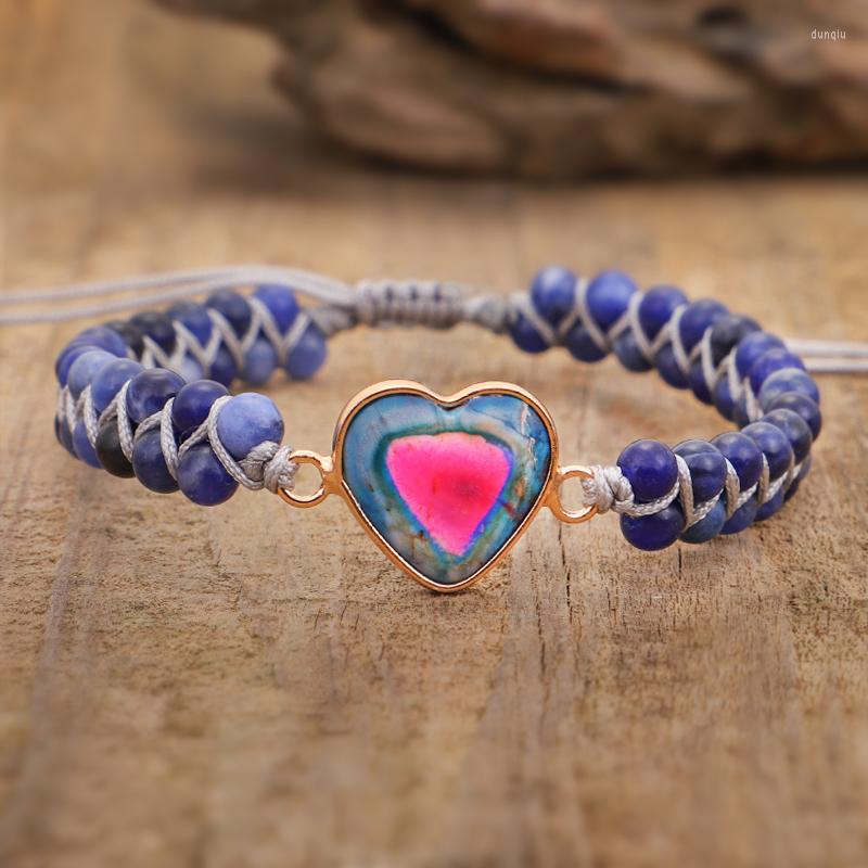 Charm Bracelets Unique Natural Stone Heart String Braided Macrame Classic Friendship Wrap Bracelet Femme Women Jewelry
Charm Bracelets Unique Natural Stone Heart String Braided Macrame Classic Friendship Wrap Bracelet Femme Women Jewelry