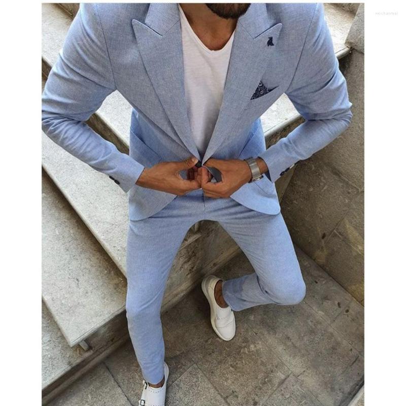 Men's Suits For Men Fashion Light Blue Slim Fit 2 Piece Jacket Pants Set Groom Wedding Peaked Lapel Tuxedo Male Formal Business Blazer, Beige
Men's Suits For Men Fashion Light Blue Slim Fit 2 Piece Jacket Pants Set Groom Wedding Peaked Lapel Tuxedo Male Formal Business Blazer, Beige