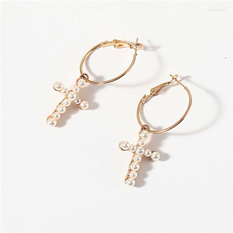 Hoop Earrings Fashion Imitation Pearl Gold Color Cross For Women Vintage Jewelry Brincos Gifts Wholesale
Hoop Earrings Fashion Imitation Pearl Gold Color Cross For Women Vintage Jewelry Brincos Gifts Wholesale