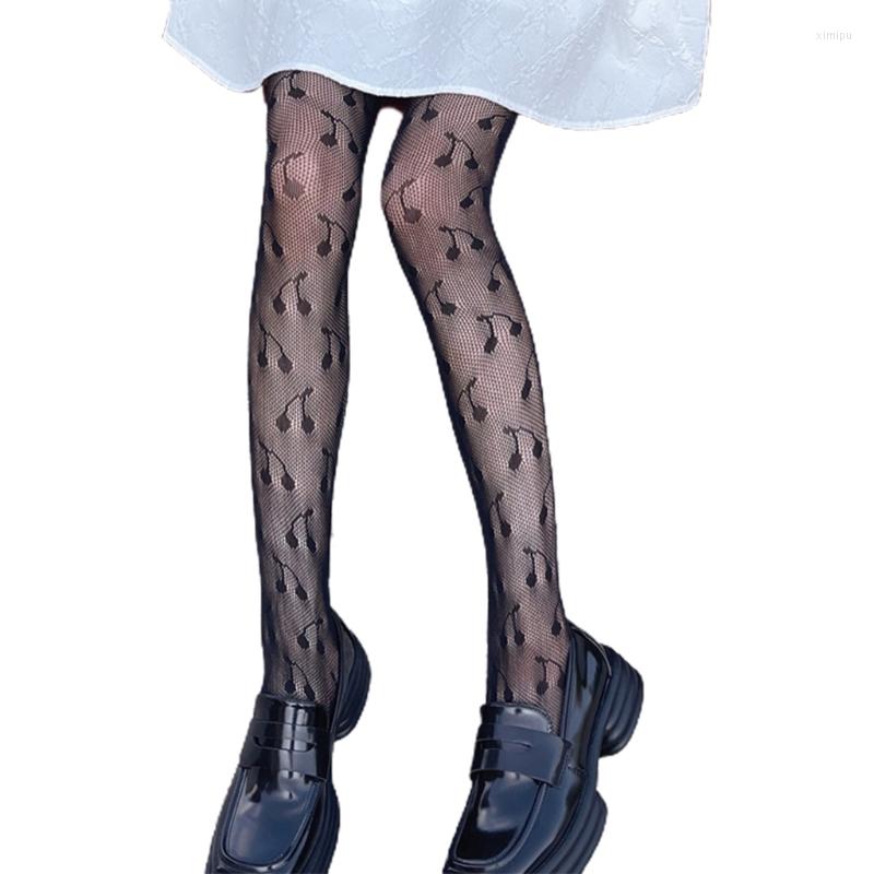 Women Socks Gothic Punk Fishnet Pantyhose Japanese Lolita Style Cherry Jacquard Patterned Hollow Out Mesh Tights Harajuku Sexy Sheer
Women Socks Gothic Punk Fishnet Pantyhose Japanese Lolita Style Cherry Jacquard Patterned Hollow Out Mesh Tights Harajuku Sexy Sheer