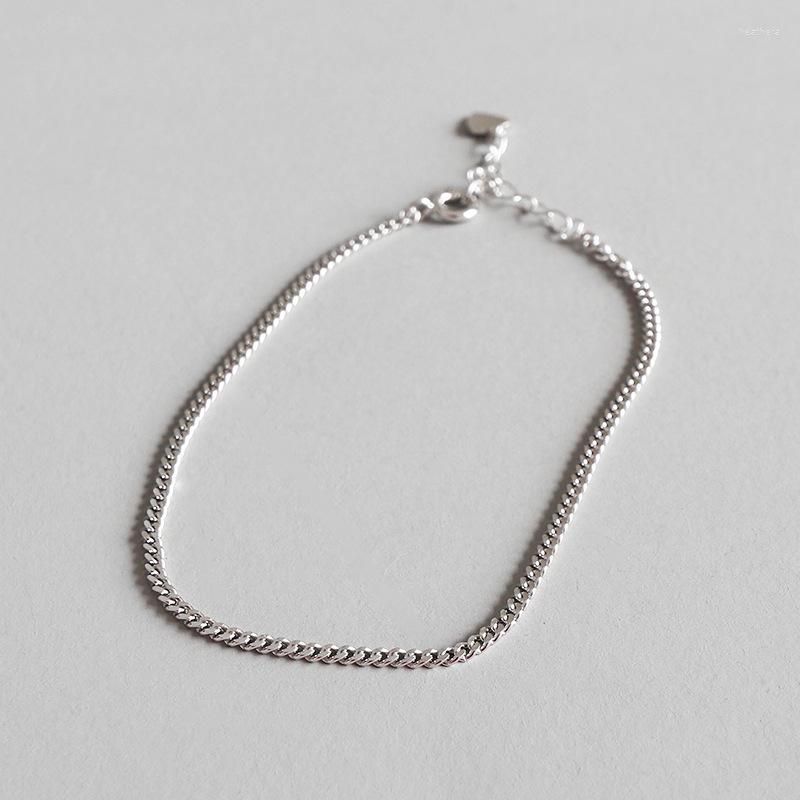 Anklets YPAY Woman Genuine 925 Sterling Silver Foot Ankle Bracelet For Girls Fine Jewelry Drop YMA014