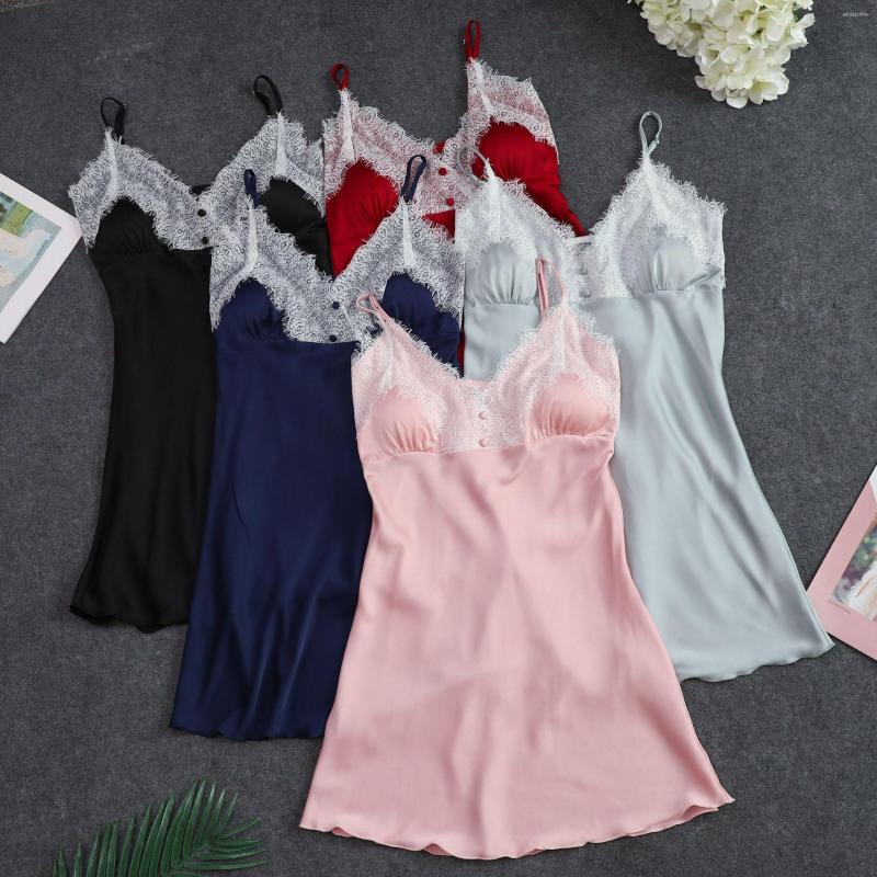 Women's Sleepwear Sexy Red Womens Nightwear Lace Nightdress Nighty Mini Nightgown Suspender Skirt Rayon Sleeveless For Female -XXL, D - 2
Women's Sleepwear Sexy Red Womens Nightwear Lace Nightdress Nighty Mini Nightgown Suspender Skirt Rayon Sleeveless For Female -XXL, D - 2